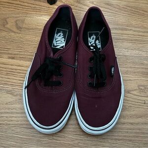 Red and Black Vans